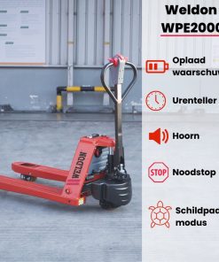 Electrische handpallettruck 2000kg.