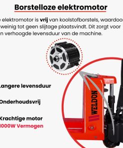 Electrische handpallettruck 2000kg.