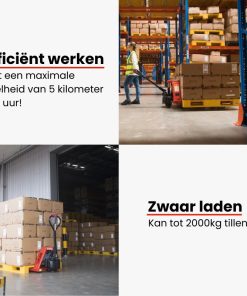 Electrische handpallettruck 2000kg.